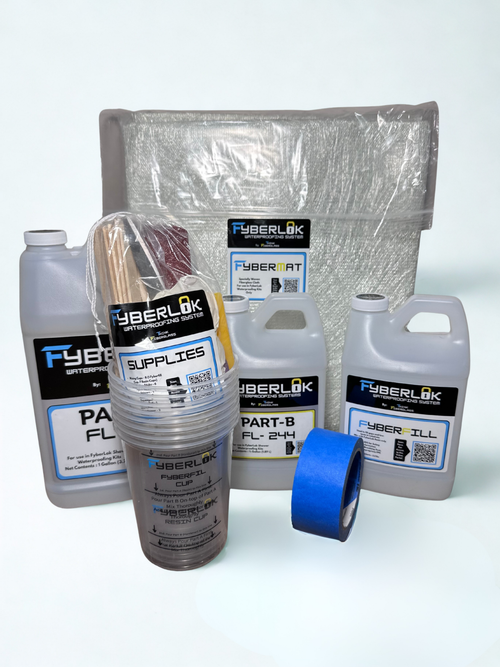 FyberLok™ Standard Shower Waterproofing Kit (Covers up to 35 Sq. Ft)